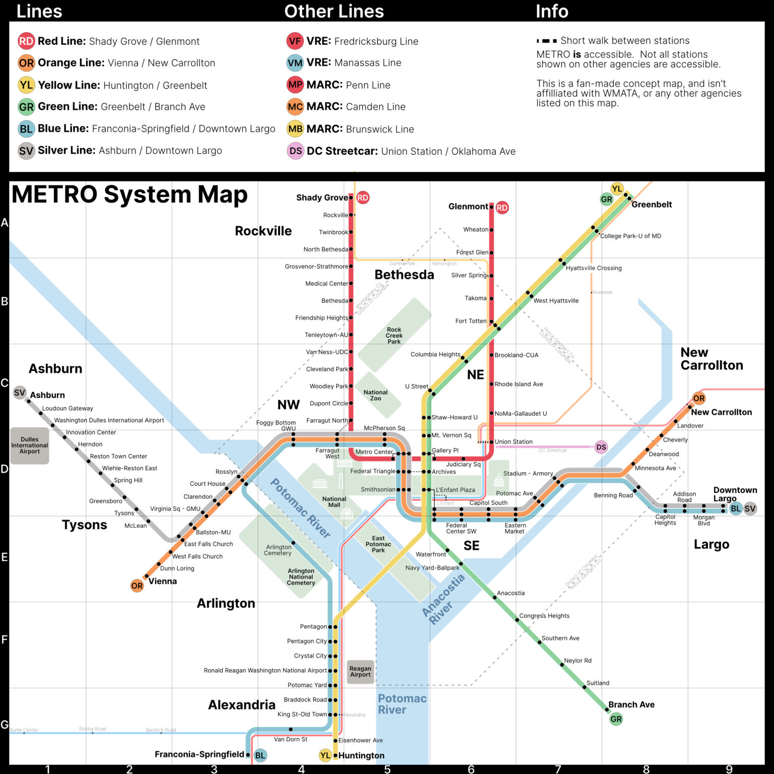 Redesigning the WMATA Map YIMBY