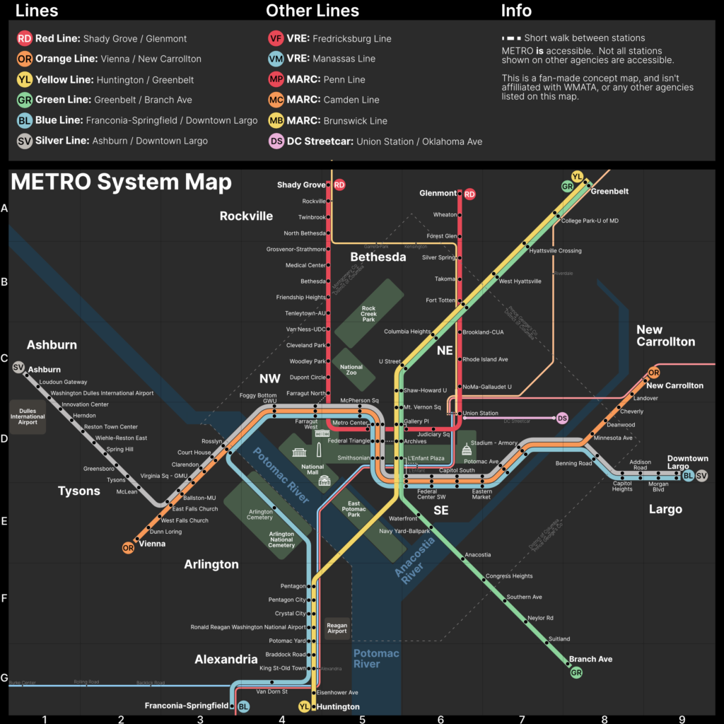 Redesigning the WMATA Map Pretzel Express